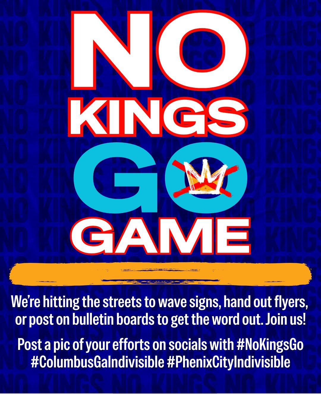“No Kings – Go” Game